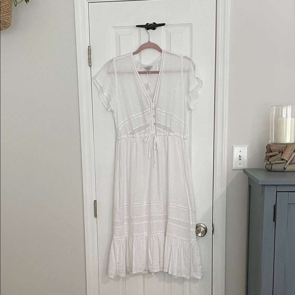💕NWT Rails White Lace-Trimmed Dress - Picture 8 of 12